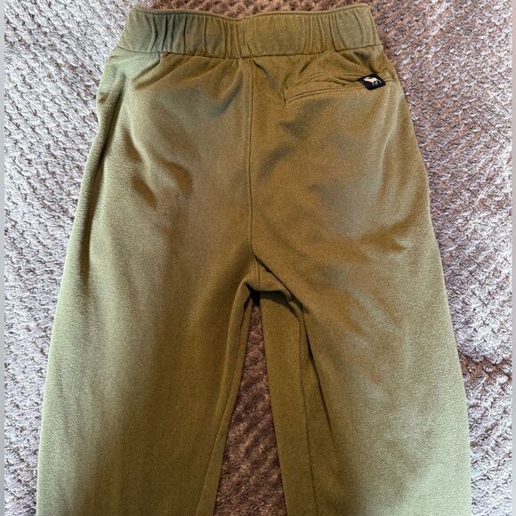 Kids size 7/8 Olive Green jogger sweats EUC - Picture 1 of 6